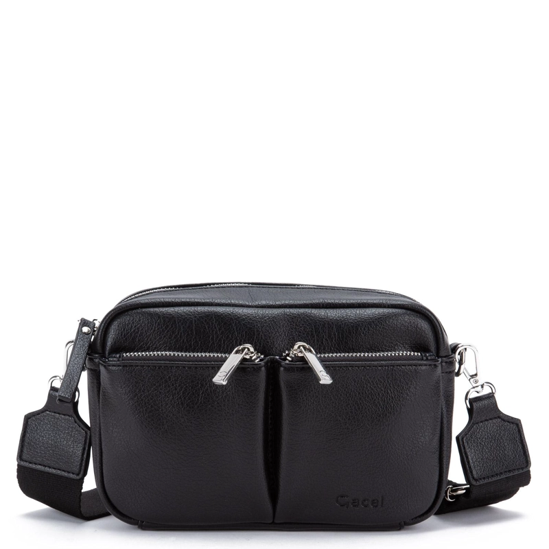 CARTERA MUJER GACEL NEGRO BANDOLERA GRANDE - 1