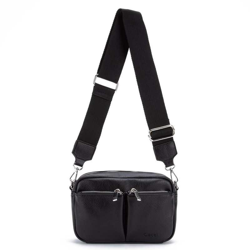 CARTERA MUJER GACEL NEGRO BANDOLERA GRANDE - 5