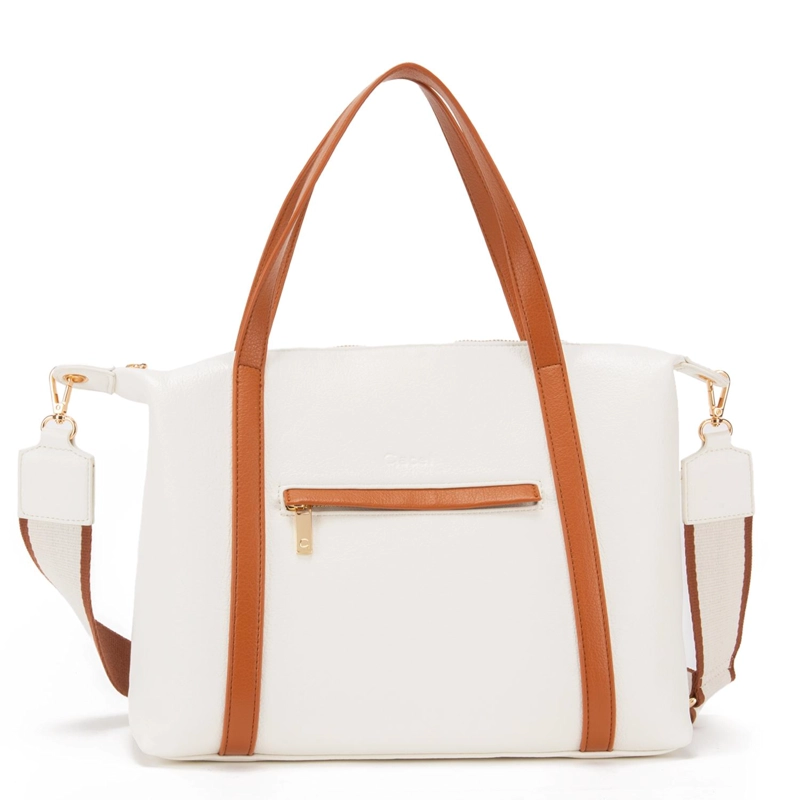 CARTERA MUJER GACEL BLANCO DOS ASAS GRANDE - 1