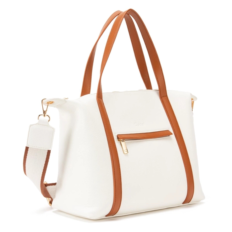 CARTERA MUJER GACEL BLANCO DOS ASAS GRANDE - 3
