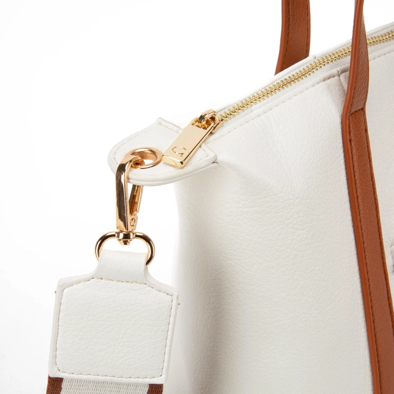 CARTERA MUJER GACEL BLANCO DOS ASAS GRANDE - 4