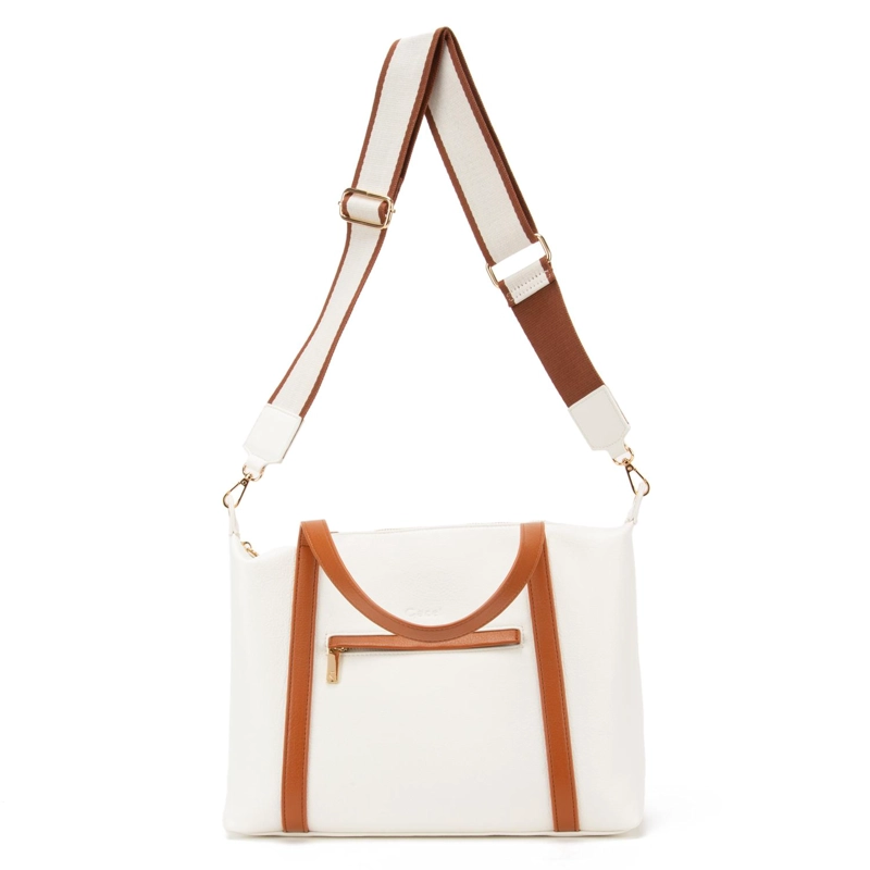 CARTERA MUJER GACEL BLANCO DOS ASAS GRANDE - 5