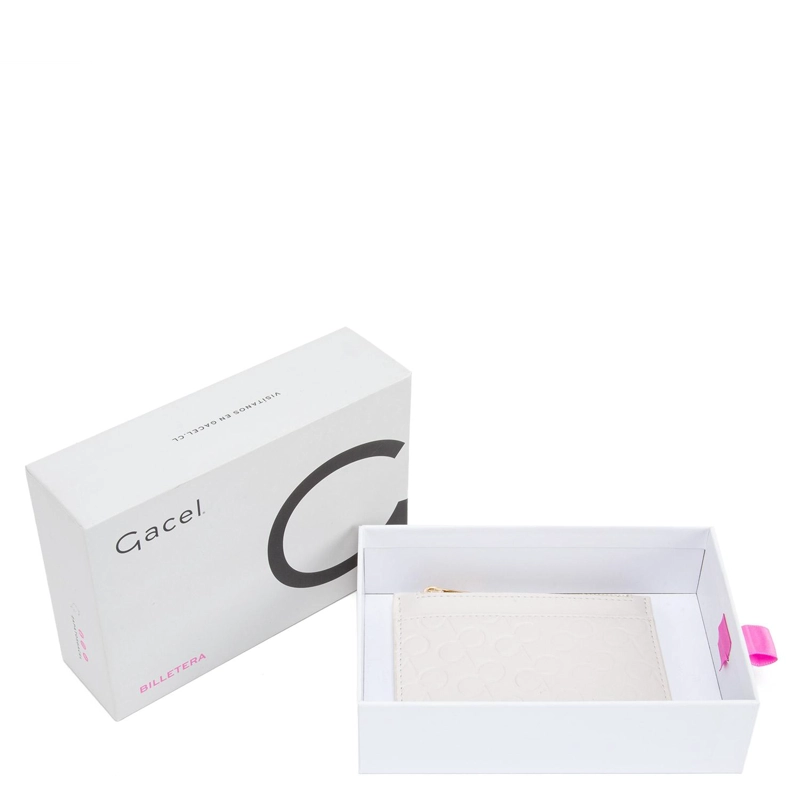 BILLETERA MUJER GACEL OFF WHITE TARJETERO - 3