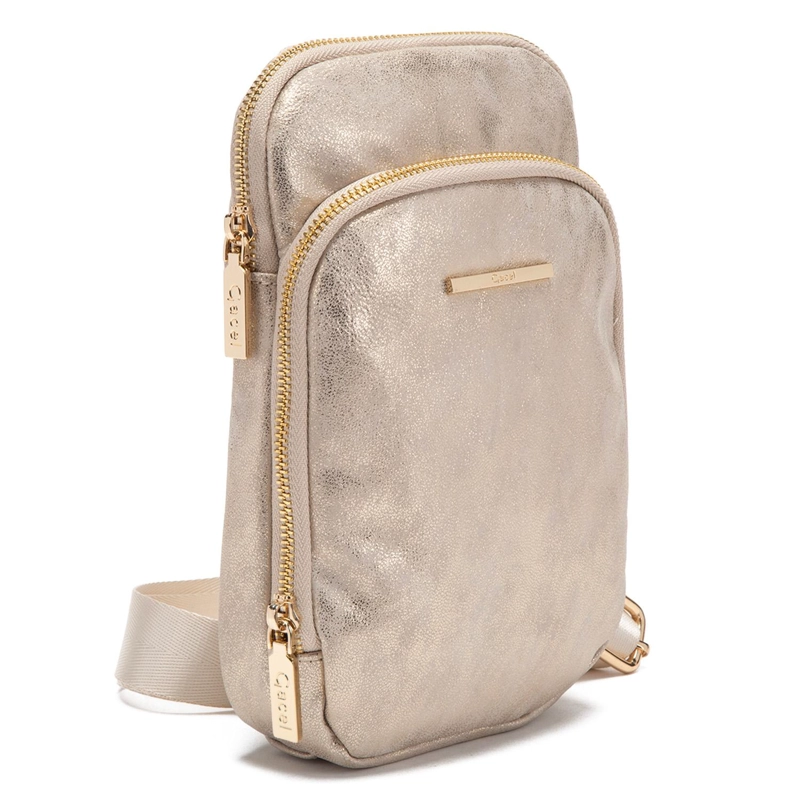 CARTERA MUJER GACEL DORADO BANDOLERA PEQUEÑA CAR3285 - 3