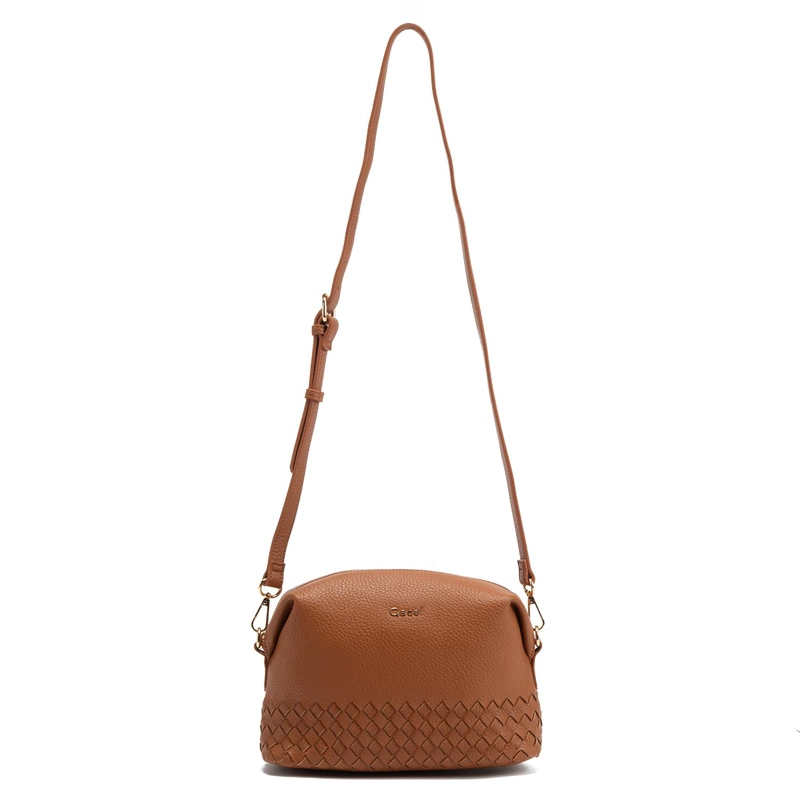 CARTERA MUJER GACEL TOSTADO BANDOLERA GRANDE - 1
