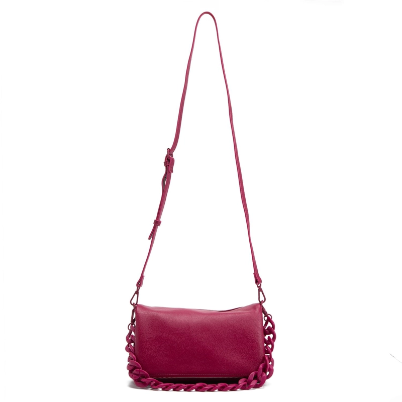 CARTERA MUJER GACEL FRAMBUESA BANDOLERA GRANDE - 1