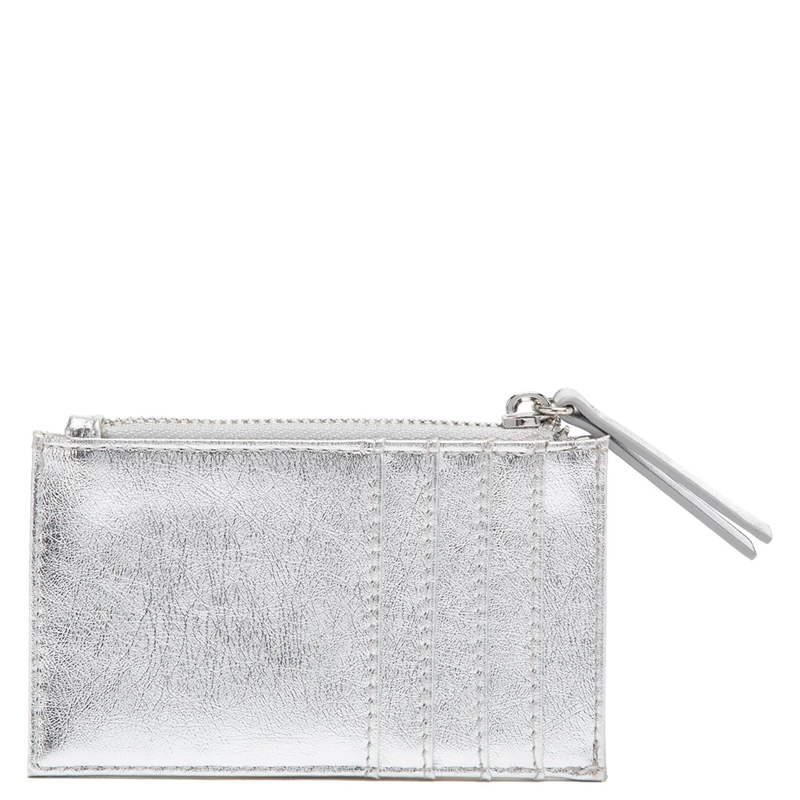 BILLETERA MUJER GACEL PLATEADO TARJETERO - 2