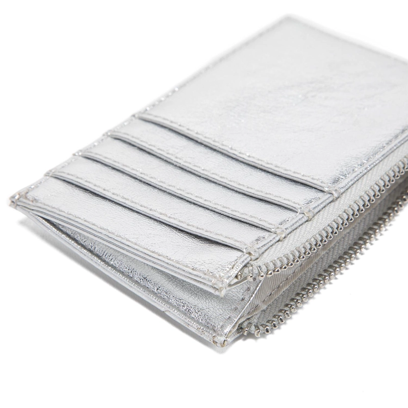 BILLETERA MUJER GACEL PLATEADO TARJETERO - 3