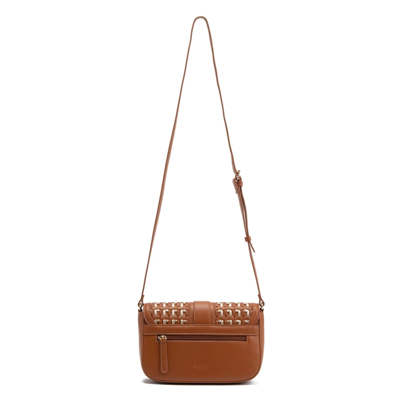 CARTERA MUJER GACEL TOSTADO BANDOLERA PEQUEÑA - 2