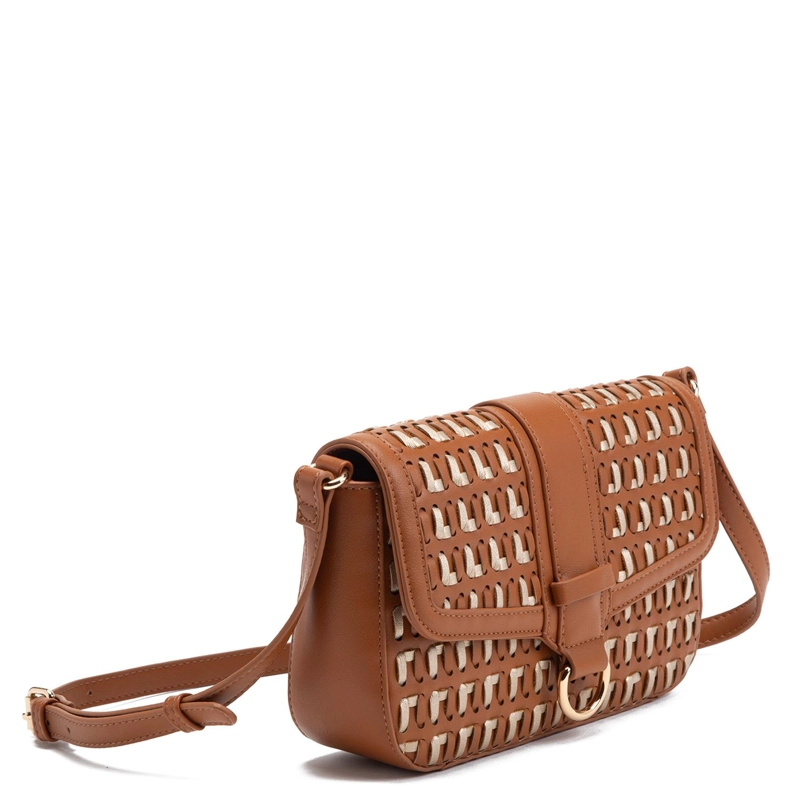 CARTERA MUJER GACEL TOSTADO BANDOLERA PEQUEÑA - 3