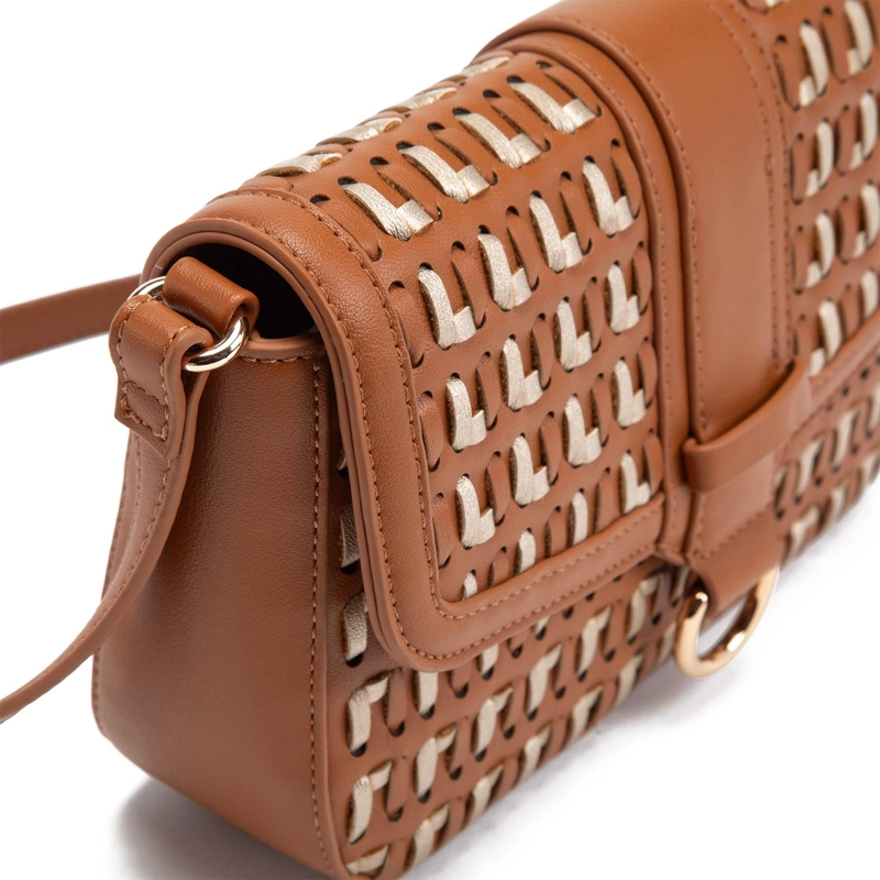 CARTERA MUJER GACEL TOSTADO BANDOLERA PEQUEÑA - 4