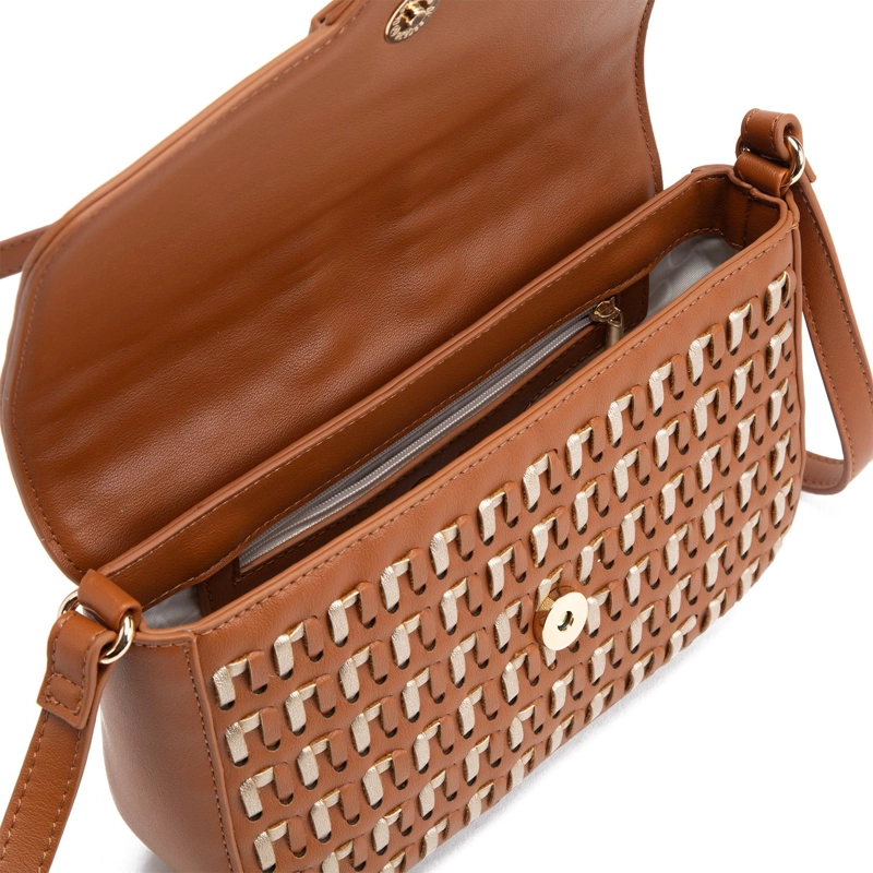 CARTERA MUJER GACEL TOSTADO BANDOLERA PEQUEÑA - 5