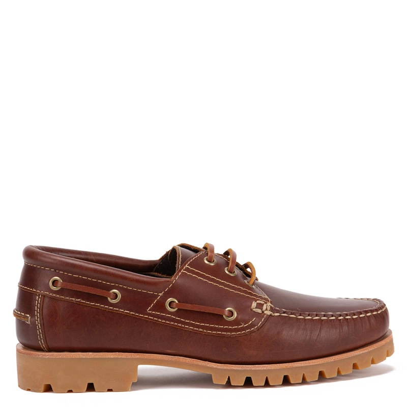 MOCASIN DE CUERO HOMBRE GUANTE CHOCOLATE VARSOVIA - 1
