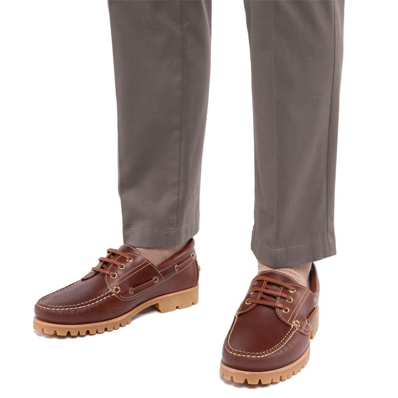MOCASIN DE CUERO HOMBRE GUANTE CHOCOLATE VARSOVIA 0036020 - 2
