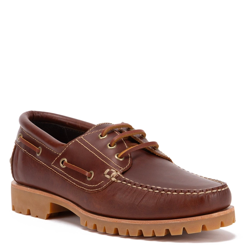 MOCASIN DE CUERO HOMBRE GUANTE CHOCOLATE VARSOVIA - 3