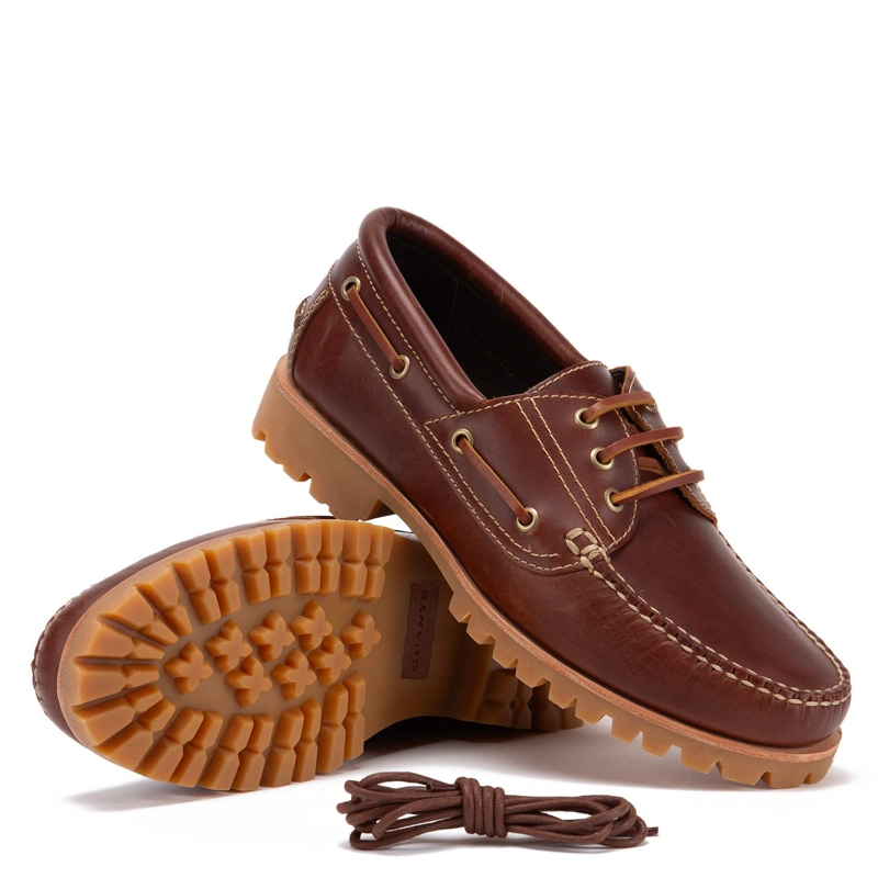 MOCASIN DE CUERO HOMBRE GUANTE CHOCOLATE VARSOVIA 0036020 - 4