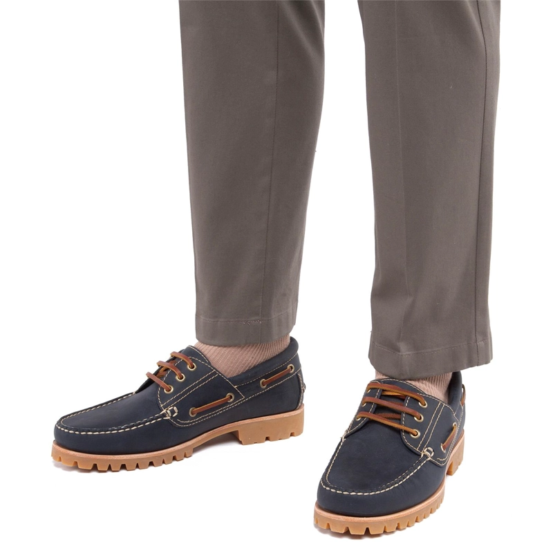 MOCASIN DE CUERO HOMBRE GUANTE MARINO VARSOVIA 0036021 - 2