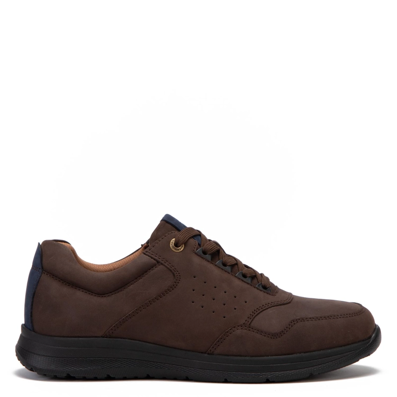 ZAPATO DE CUERO HOMBRE GUANTE CAFE  CALCUTA - 1
