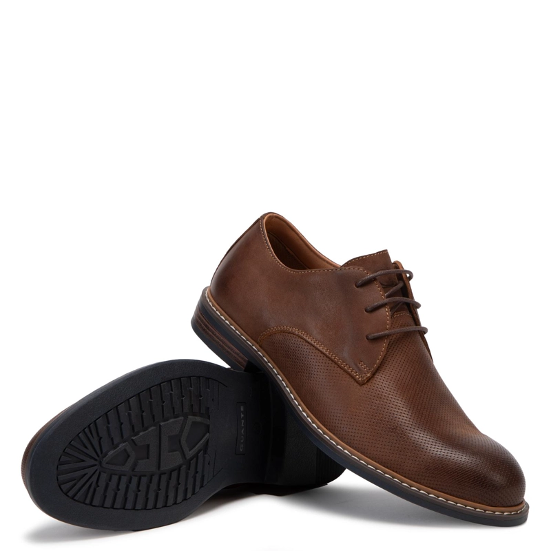 ZAPATO DE CUERO HOMBRE GUANTE CAFE ALBURY 0036079 - 4