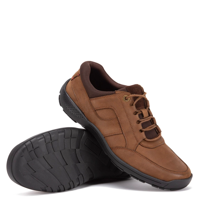 ZAPATO DE CUERO HOMBRE GUANTE CAFE  COWELL 0036070 - 4