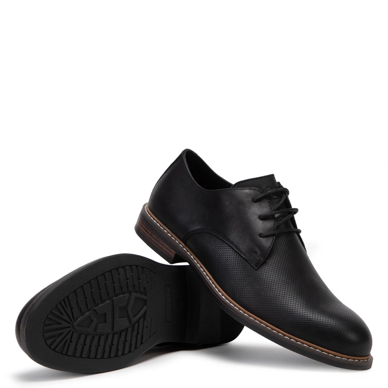 ZAPATO DE CUERO HOMBRE GUANTE NEGRO ALBURY 0036078 - 4