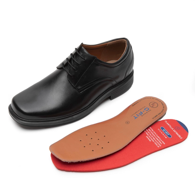 ZAPATO DE CUERO HOMBRE GUANTE NEGRO CARDIFF 0035872 - 5