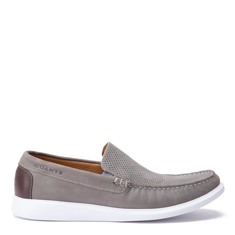 MOCASIN DE CUERO HOMBRE GUANTE GRIS CANNES 0036030 - 1