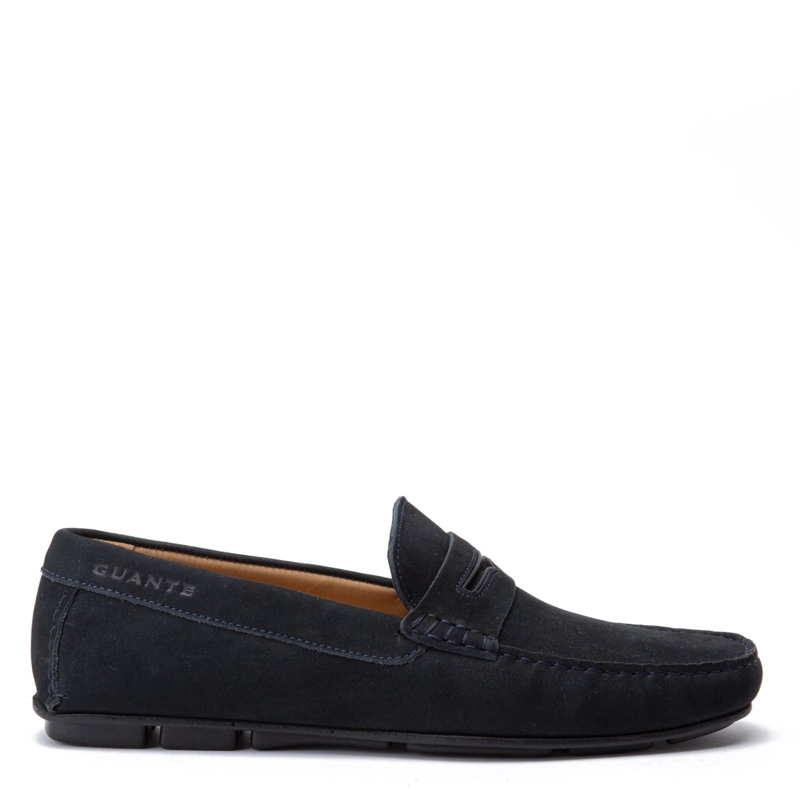 MOCASIN DE CUERO HOMBRE GUANTE MARINO ANCONA 0035838 - 1