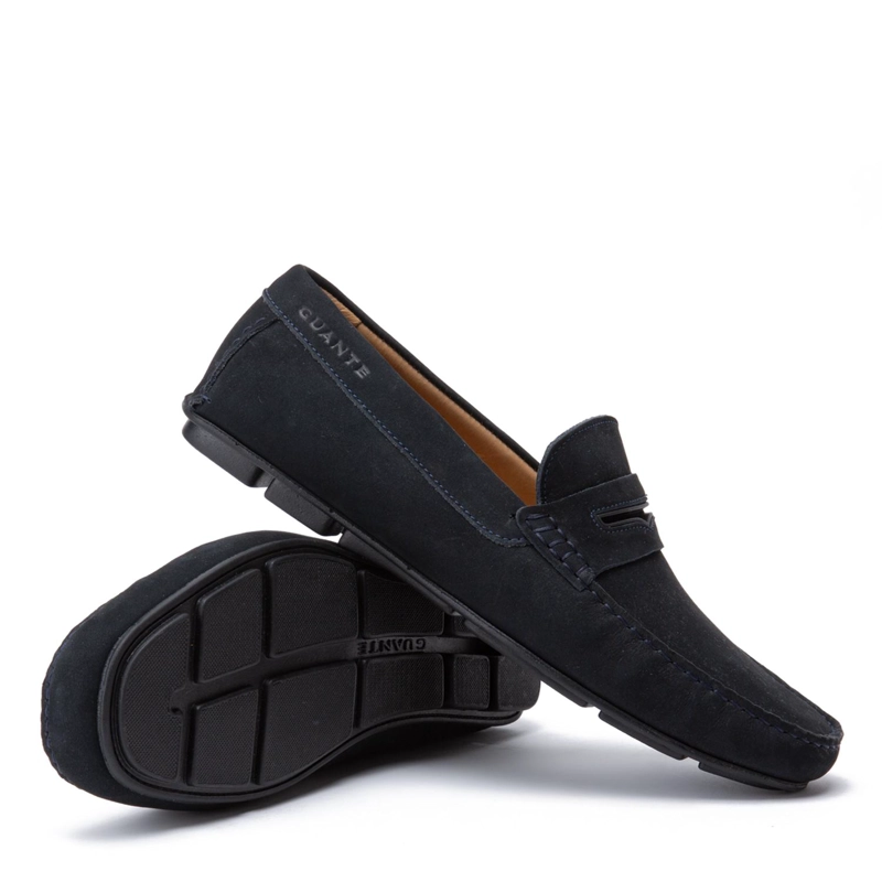MOCASIN DE CUERO HOMBRE GUANTE MARINO ANCONA 0035838 - 4