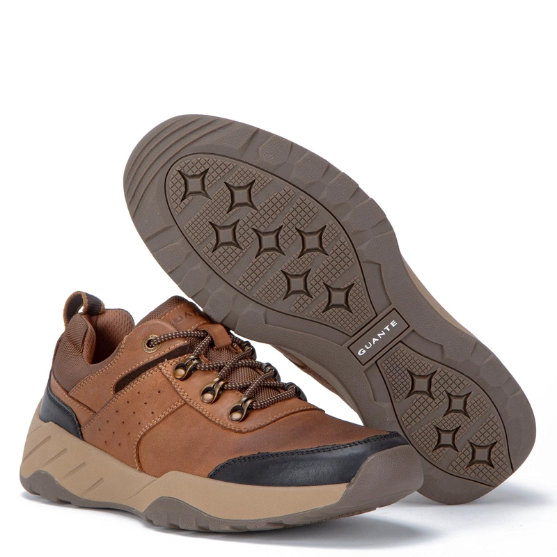 ZAPATO DE CUERO HOMBRE GUANTE CAMEL AGRA - 4