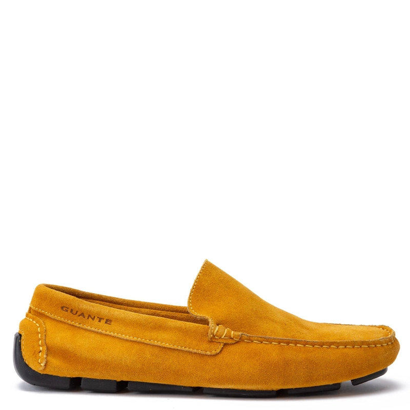 MOCASIN DE CUERO HOMBRE GUANTE MOSTAZA COSTA RICA 0035889 - 1