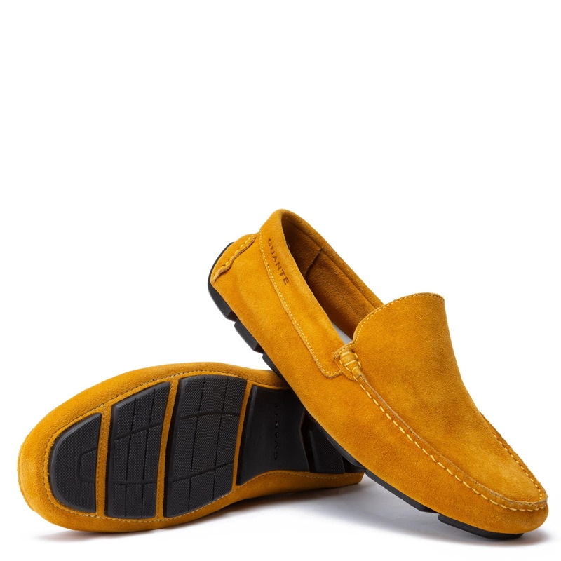 MOCASIN DE CUERO HOMBRE GUANTE MOSTAZA COSTA RICA 0035889 - 4