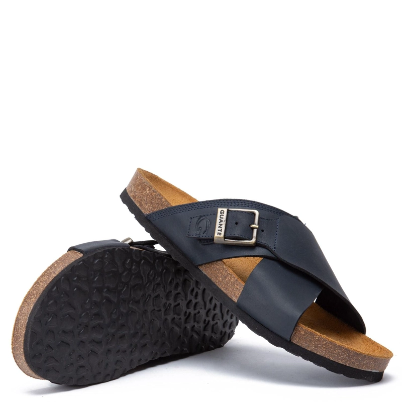 SANDALIA DE CUERO HOMBRE GUANTE MARINO QUINTAY 0035986 - 4