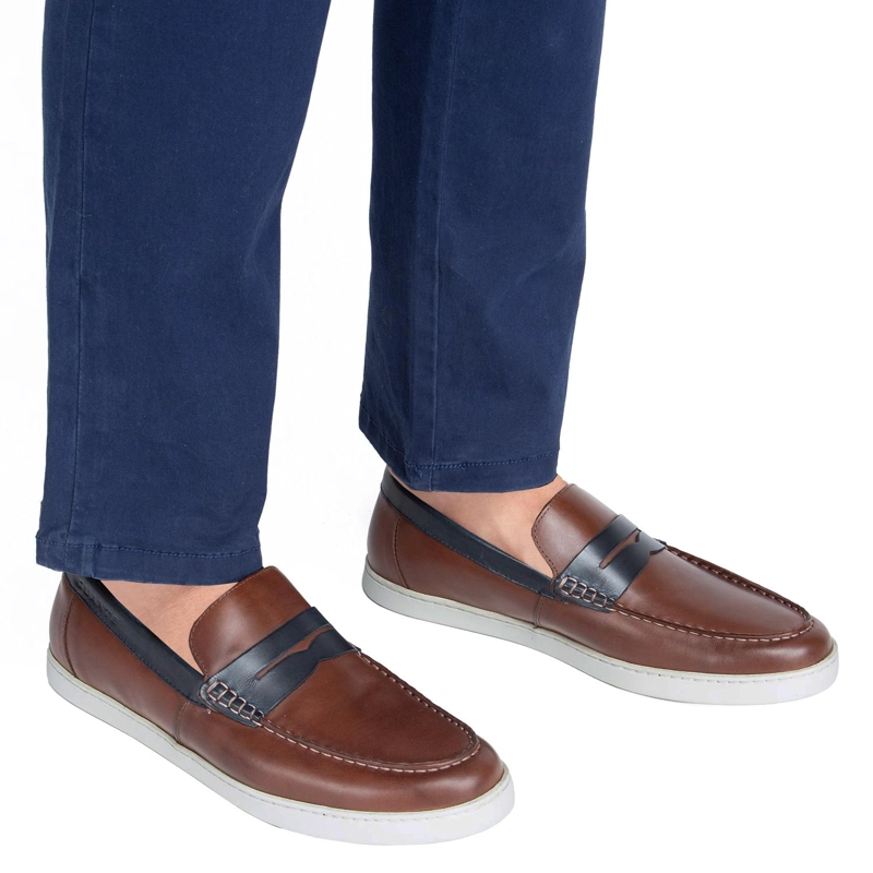 MOCASIN DE CUERO HOMBRE GUANTE CHOCOLATE BEACHPORT 0035853 - 2