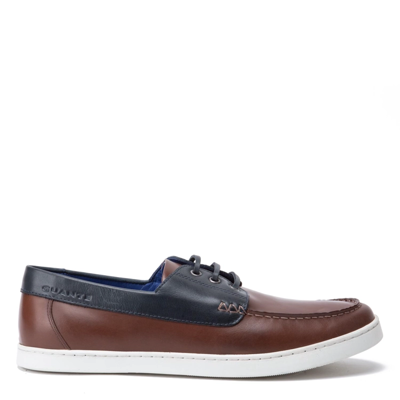 MOCASIN DE CUERO HOMBRE GUANTE CHOCOLATE BEACHPORT 0035854 - 1