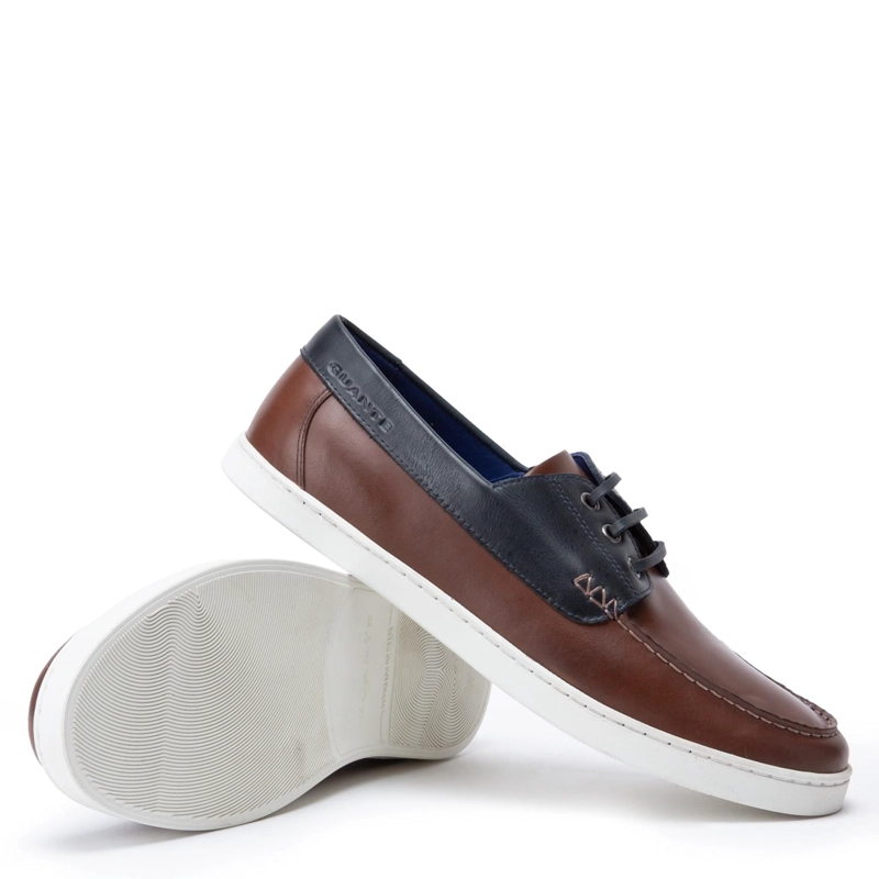 MOCASIN DE CUERO HOMBRE GUANTE CHOCOLATE BEACHPORT 0035854 - 4