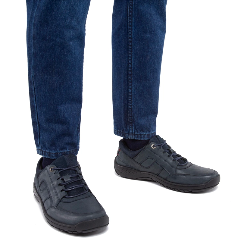 ZAPATO DE CUERO HOMBRE GUANTE AZUL COWELL 0036072 - 2