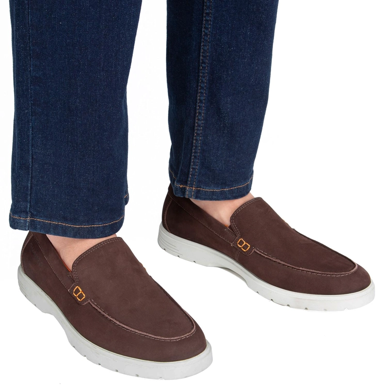 MOCASIN DE CUERO HOMBRE GUANTE CHOCOLATE ABU DABI 0035825 - 2