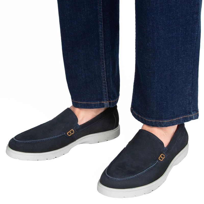 MOCASIN DE CUERO HOMBRE GUANTE MARINO ABU DABI 0035826 - 2