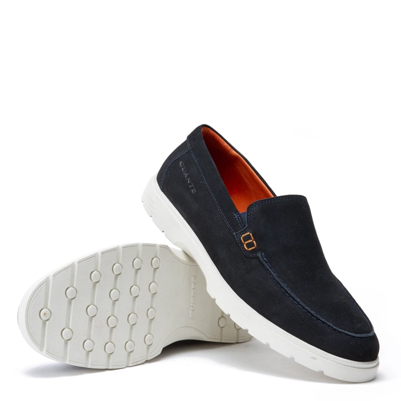 MOCASIN DE CUERO HOMBRE GUANTE MARINO ABU DABI 0035826 - 4