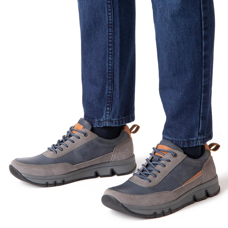 ZAPATILLA DE CUERO HOMBRE GUANTE AZUL RIO 0036083 - 2
