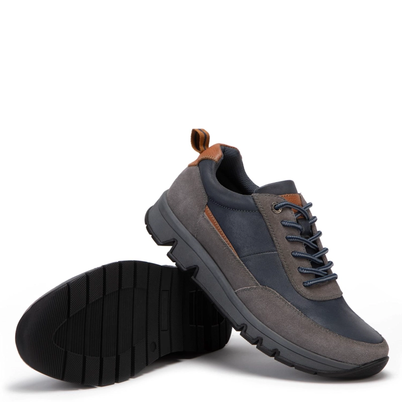 ZAPATILLA DE CUERO HOMBRE GUANTE AZUL RIO 0036083 - 4