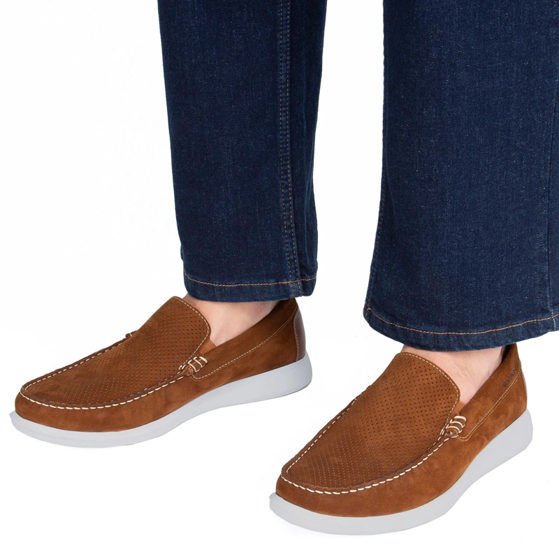 MOCASIN DE CUERO HOMBRE GUANTE TOSTADO CANNES 0036028 - 2