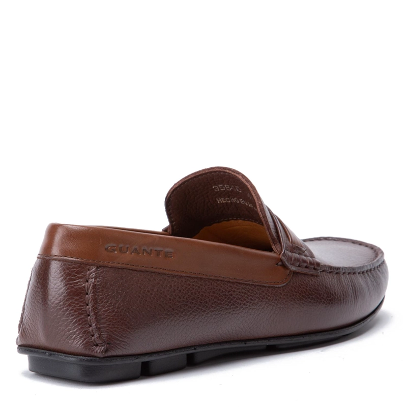 MOCASIN DE CUERO HOMBRE GUANTE CHOCOLATE ANCONA 0035840 - 5