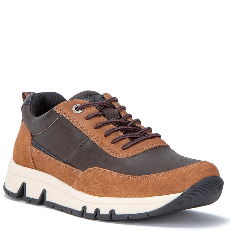 ZAPATILLA DE CUERO HOMBRE GUANTE CAFE  RIO 0036082 - 3