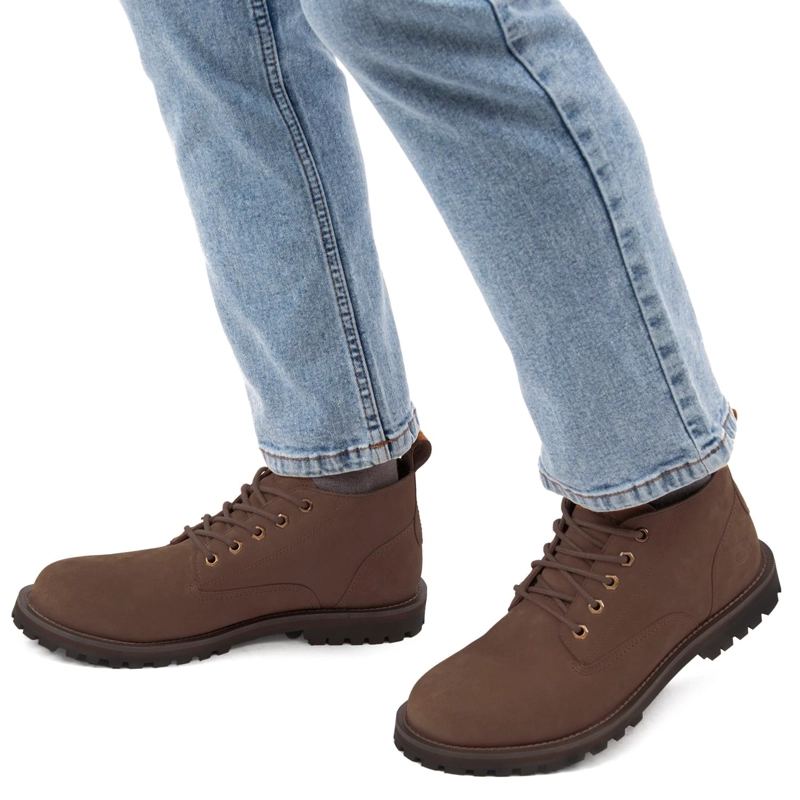 BOTIN DE CUERO HOMBRE GUANTE CHOCOLATE MONS - 2