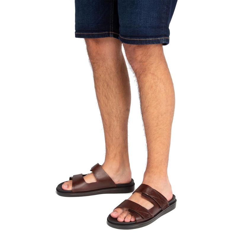 SANDALIA DE CUERO HOMBRE GUANTE MORO DEROKO 0035894 - 2