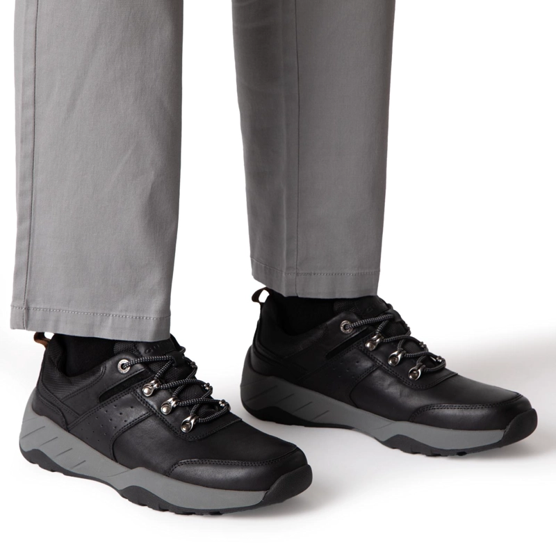 ZAPATO DE CUERO HOMBRE GUANTE NEGRO AGRA 0036077 - 2