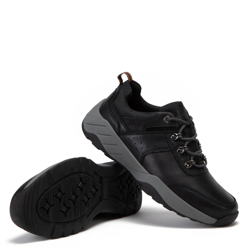 ZAPATO DE CUERO HOMBRE GUANTE NEGRO AGRA - 4