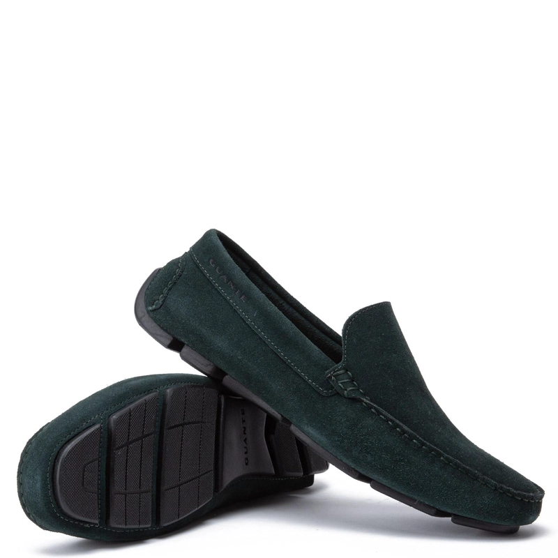 MOCASIN DE CUERO HOMBRE GUANTE VERDE PINO COSTA RICA 0035890 - 4